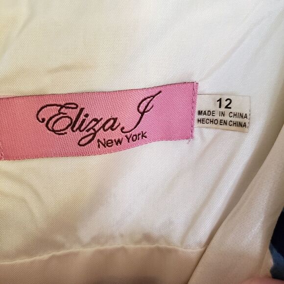 Eliza J New York Silk Sleeveless V-Neck Lined Midi Party Dress - Picture 7 of 9